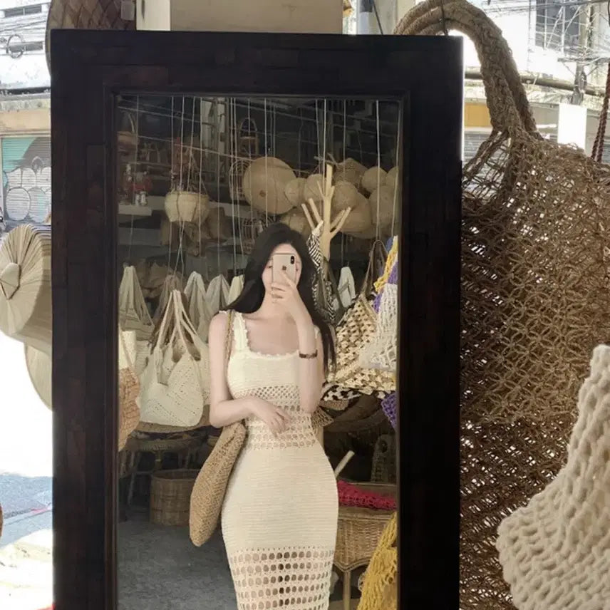 [BUNJANG] Merrymond Rattan Dress / 메리몬드 라탄가게 원피스