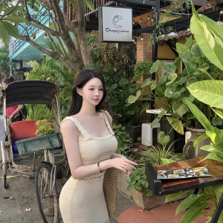 [BUNJANG] Merrymond Rattan Dress / 메리몬드 라탄가게 원피스