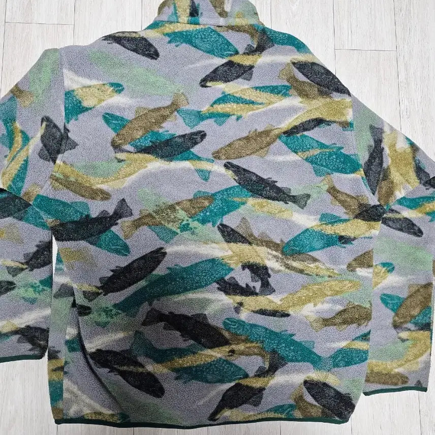 [BUNJANG] Patagonia Synchilla Salmon Pattern Fleece Jacket / 파타고니아 신칠라 연어 L
