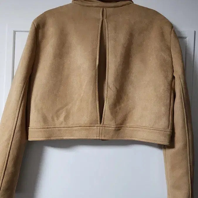 [BUNJANG] Suede Crop Jacket / 스웨이드 크롭 자켓