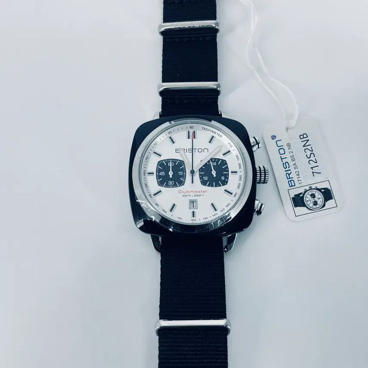 [BUNJANG] Briston Clubmaster Sport Chronograph Watch / [시계] 브리스톤 클럽마스터 스포츠 크로노그래프 실버/블랙 712S2NB