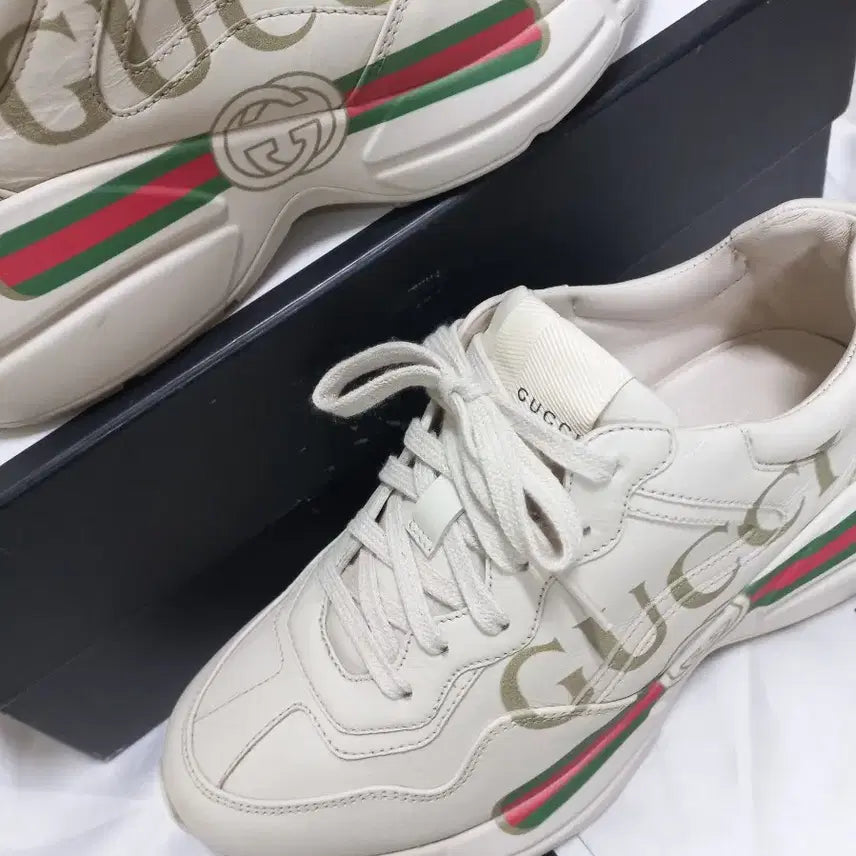 [BUNJANG] Gucci Rhyton Sneakers / A+38 250~255 구찌 라이톤 스니커즈 정가130만원대 띠로고