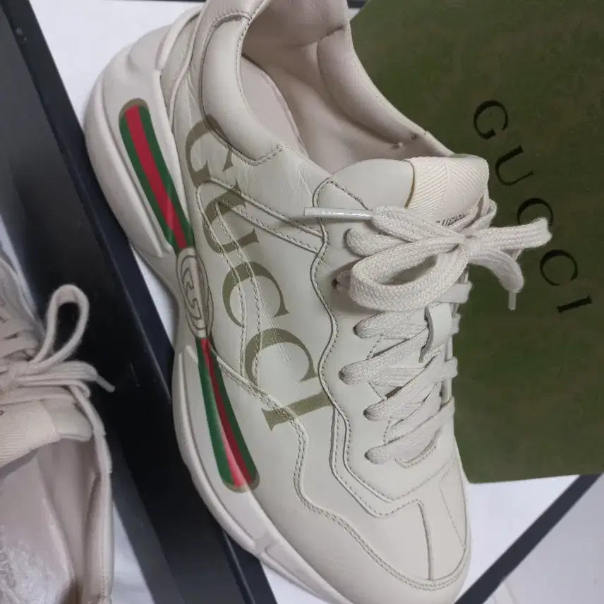 [BUNJANG] Gucci Rhyton Sneakers / A+38 250~255 구찌 라이톤 스니커즈 정가130만원대 띠로고