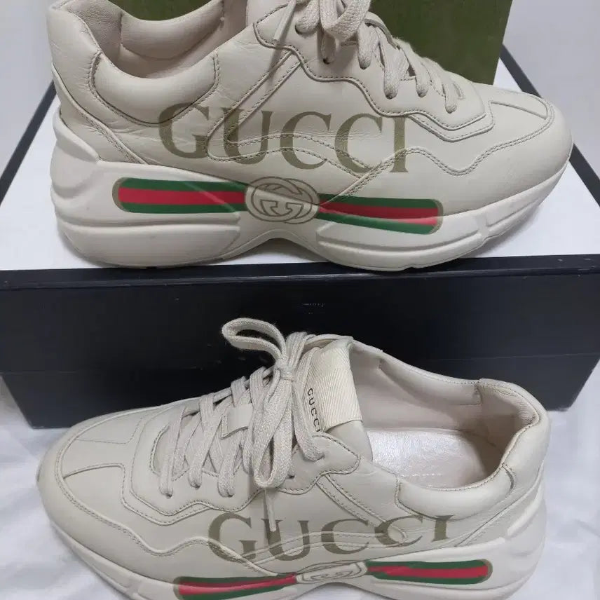 [BUNJANG] Gucci Rhyton Sneakers / A+38 250~255 구찌 라이톤 스니커즈 정가130만원대 띠로고