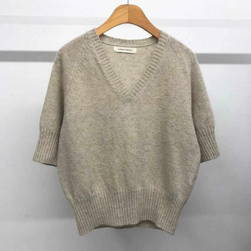 [SOLD OUT] 낫띵리튼 베이비알파카 반팔 니트 F