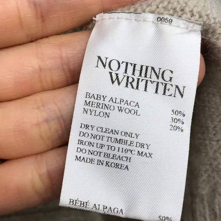 [SOLD OUT] 낫띵리튼 베이비알파카 반팔 니트 F