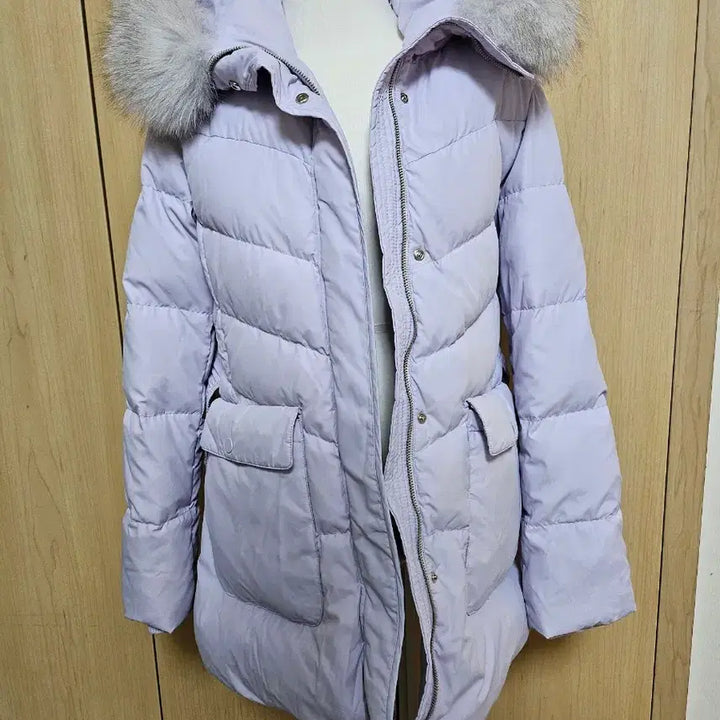 [BUNJANG] ITZY Goose Down Padded Jacket with Natural Fox Fur / 잇미샤 연보라 구스다운 패딩 천연여우털