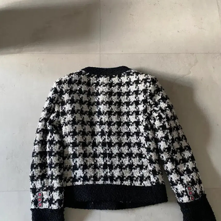 [BUNJANG] LIPHOP Houndstooth Tweed Jacket / LIPHOP 립합 하운드투스 새 트위드자켓.샤틴.레니본.오즈세컨.마쥬