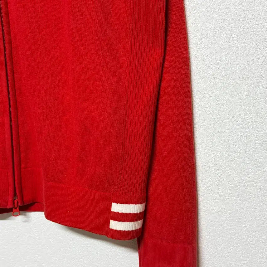 [BUNJANG] Lacoste Red Knit Zip-Up 105 / <세일> 라코스테 레드 니트 집업 105