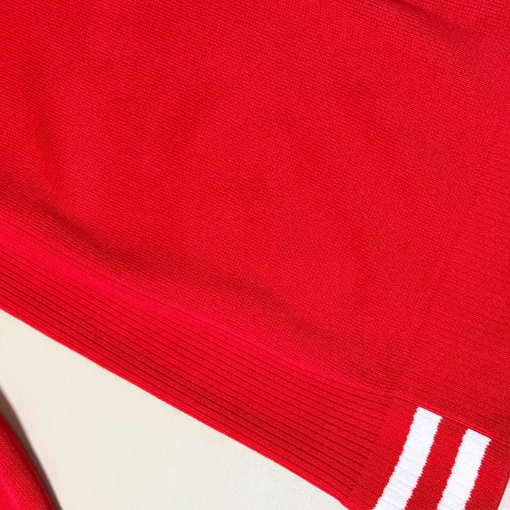 [BUNJANG] Lacoste Red Knit Zip-Up 105 / <세일> 라코스테 레드 니트 집업 105