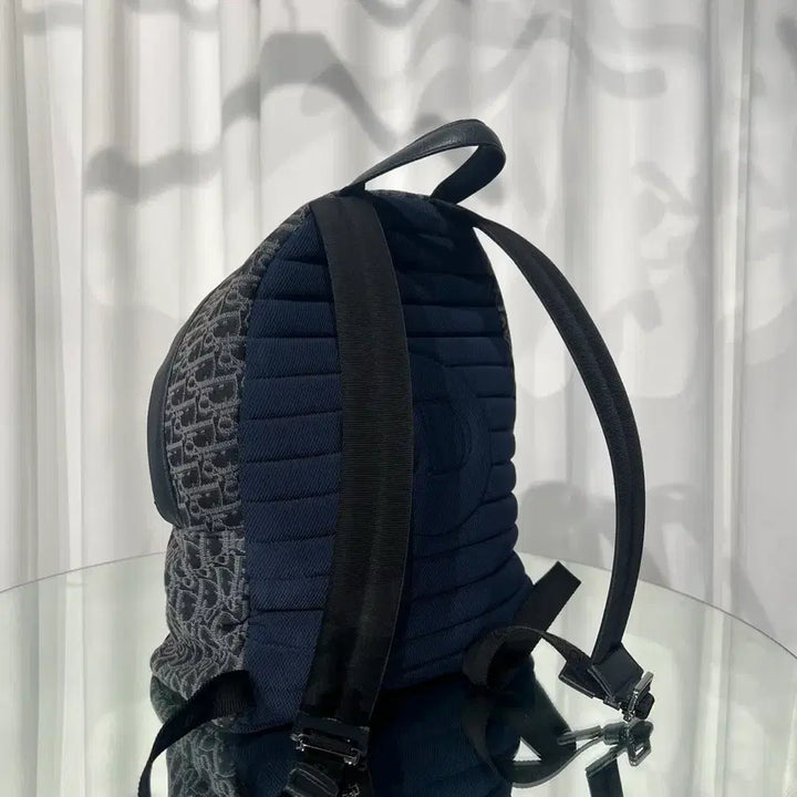 [BUNJANG] Dior Oblique Jacquard Backpack Black / 디올 오블리크 자카드 루테늄 라이더 백팩 블랙