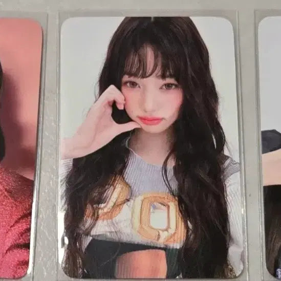 아이브 장원영 공식 오렌즈 콜라보 포토카드 3종