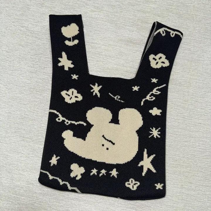 [BUNJANG] Suki Doki Jwisuni Knit Bag / 수키도키 니트백 쥐순이