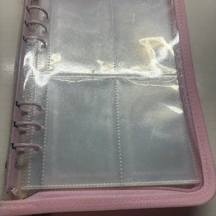 [SOLD OUT] 속지 포함 투명 핑크 바인더 양도