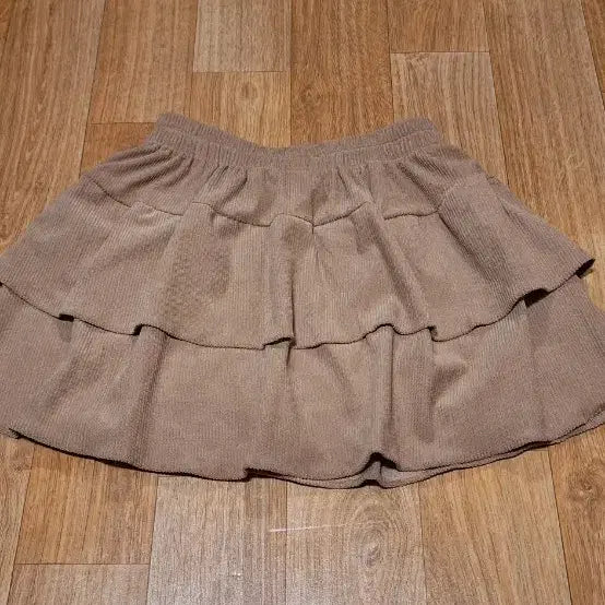 [BUNJANG] Cute Corduroy Mini Skirt / 귀여운 큐듀로이연브라운 미니스커트.새제품