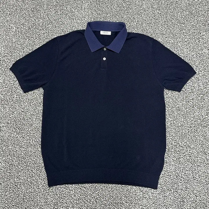 [BUNJANG] Cambridge Members Navy Knit Shirt / 캠브리지 멤버스 남성 반팔 니트