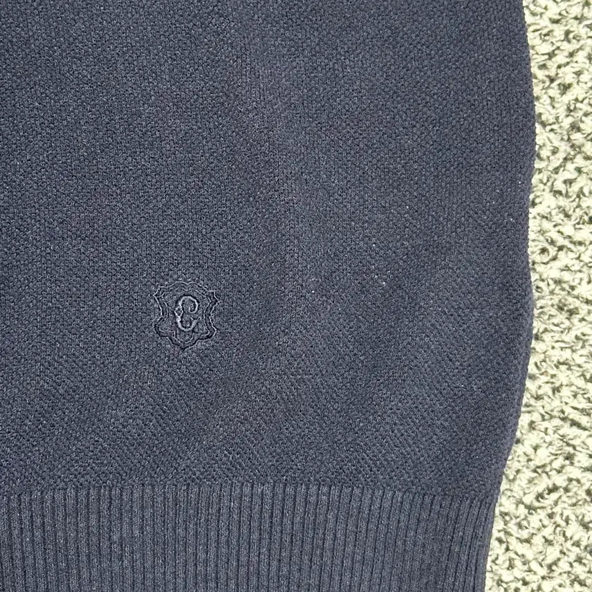 [BUNJANG] Cambridge Members Navy Knit Shirt / 캠브리지 멤버스 남성 반팔 니트