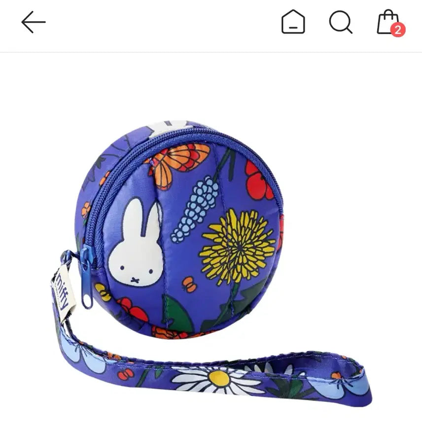 [BUNJANG] Miffy Round Pouch / 미피 원형 파우치(새상품)