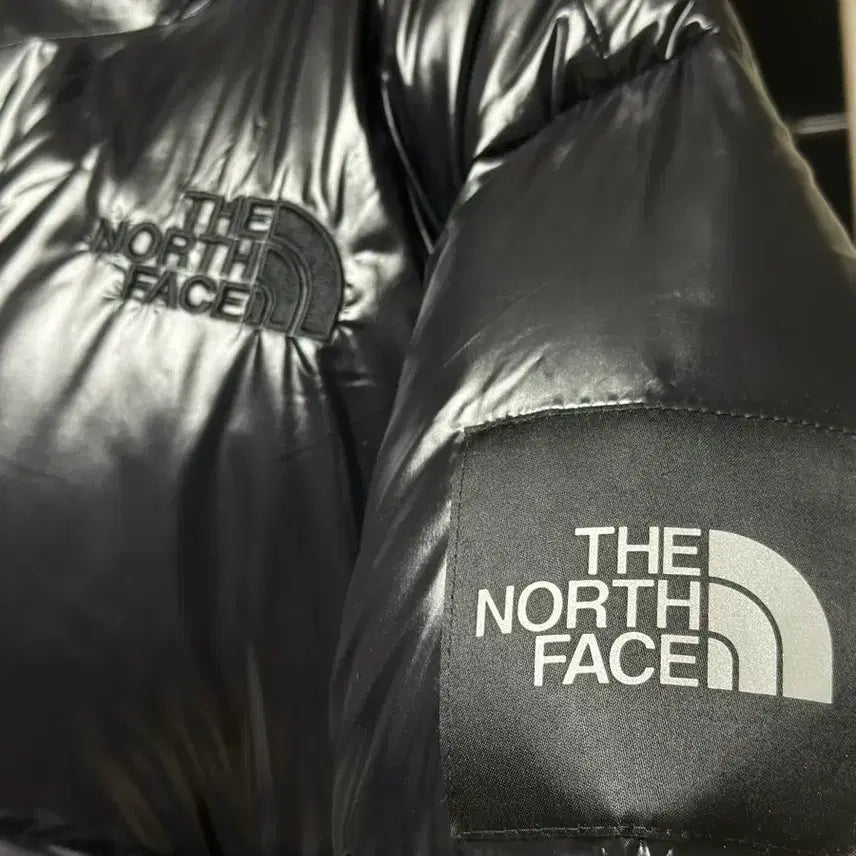 [BUNJANG] The North Face Women's Glossy Puffer Jacket Black / 노스페이스 여성 글로시 패딩 블랙