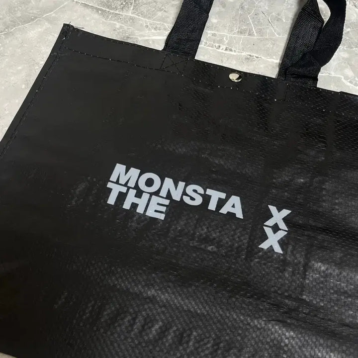 [BUNJANG] Monsta X Broadcast Photocard Reverse Tribute Gift Taporin Bag Reusable Bag Short Sleeve T Shirt / 몬엑 공방 역조공 타포린백 리유저블백 가방 + 반팔티셔츠