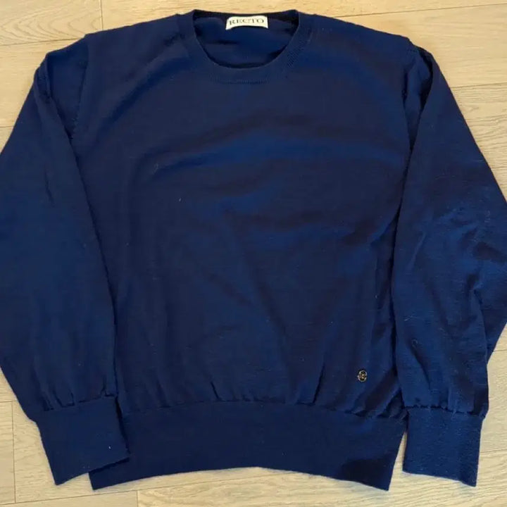 [BUNJANG] RECTO Navy Knit Sweater (M) / 렉토 네이비 니트 스웨터 m