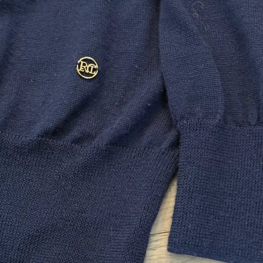 [BUNJANG] RECTO Navy Knit Sweater (M) / 렉토 네이비 니트 스웨터 m