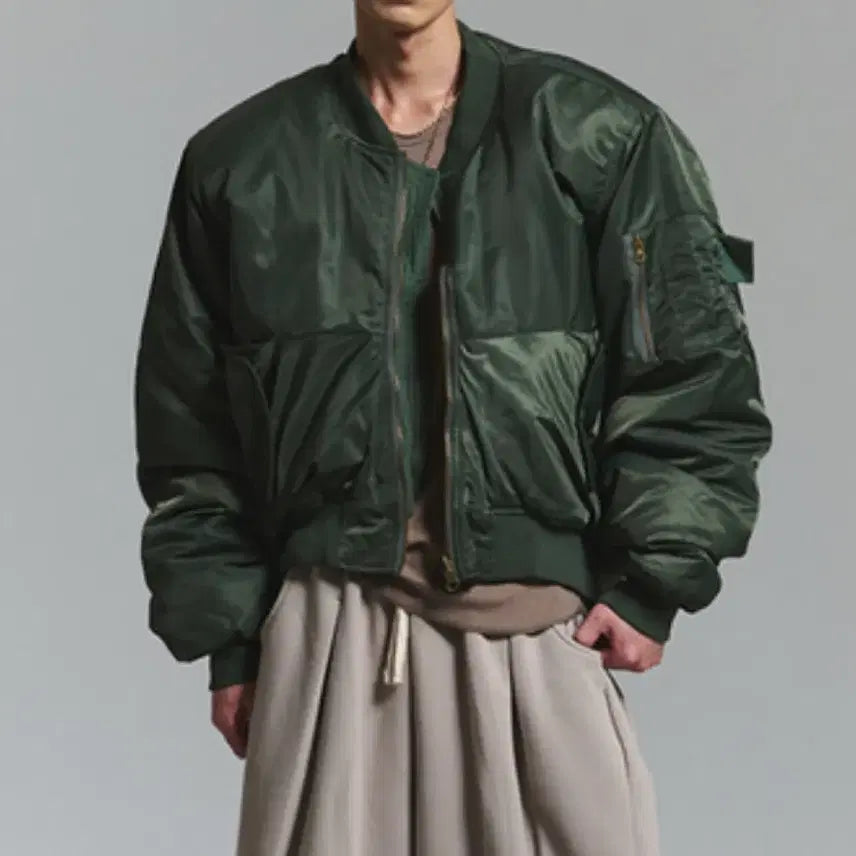 [BUNJANG] New Chiefs Chic DP MA-1 Jacket (Khaki) / 뉴치프시크디피 ma-1 점퍼 카키