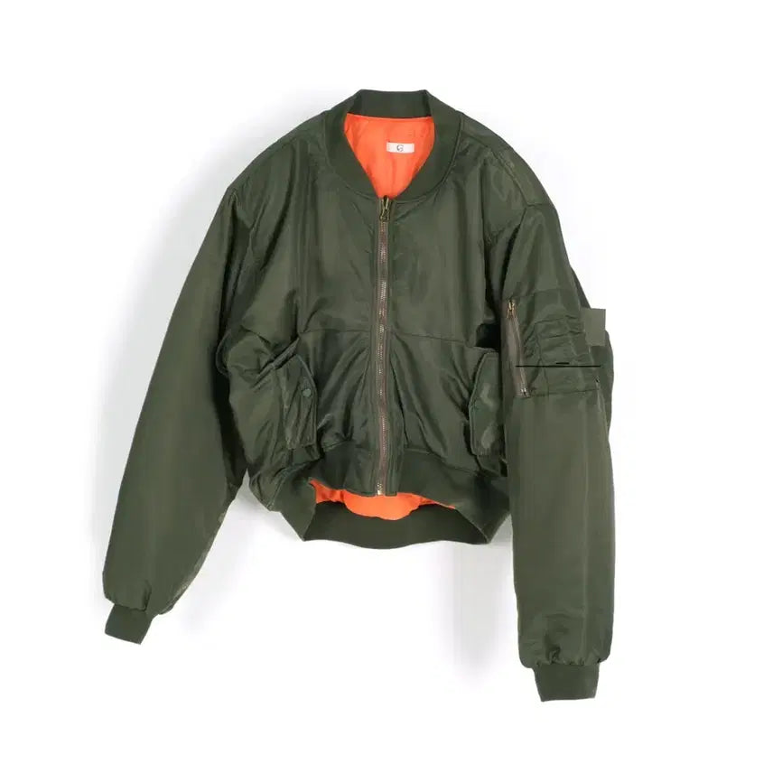 [BUNJANG] New Chiefs Chic DP MA-1 Jacket (Khaki) / 뉴치프시크디피 ma-1 점퍼 카키