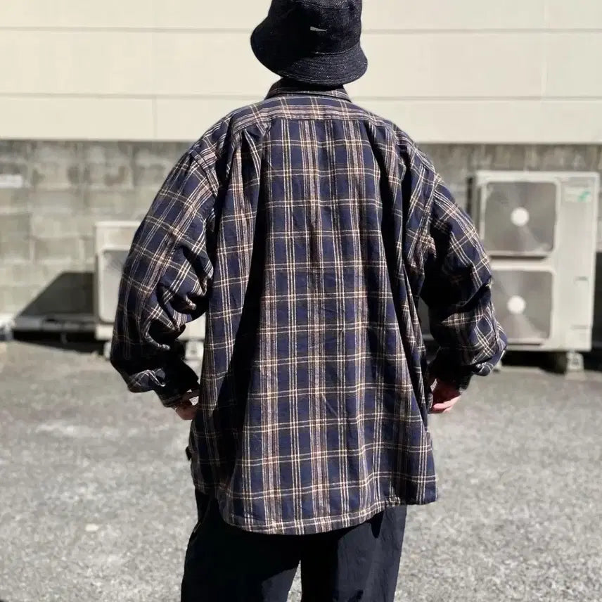 [BUNJANG] BROCHURE WORKNEL Shirt Navy Check (XL) / (XL) BROCHURE 브로슈어 워크넬 셔츠 네이비 체크 SSZ