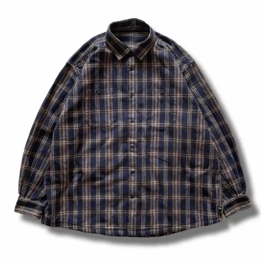 [BUNJANG] BROCHURE WORKNEL Shirt Navy Check (XL) / (XL) BROCHURE 브로슈어 워크넬 셔츠 네이비 체크 SSZ