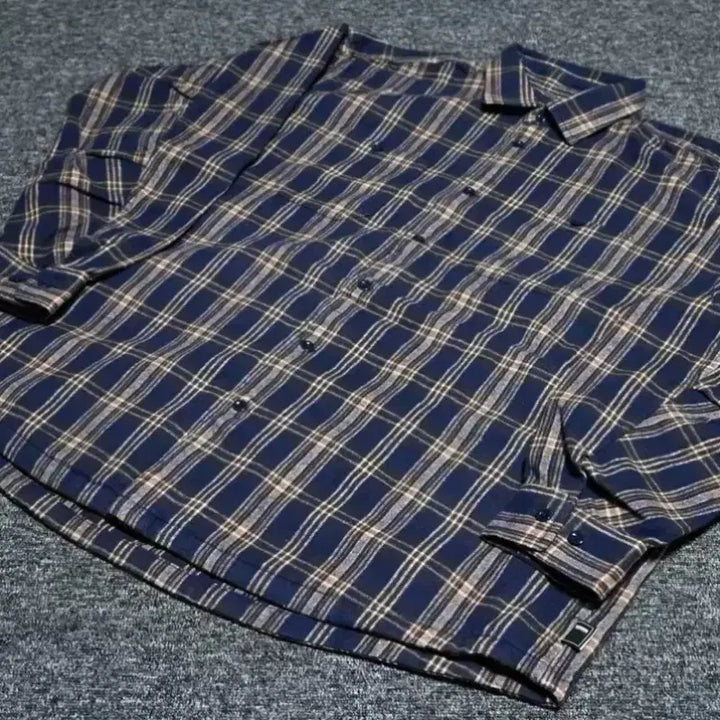 [BUNJANG] BROCHURE WORKNEL Shirt Navy Check (XL) / (XL) BROCHURE 브로슈어 워크넬 셔츠 네이비 체크 SSZ