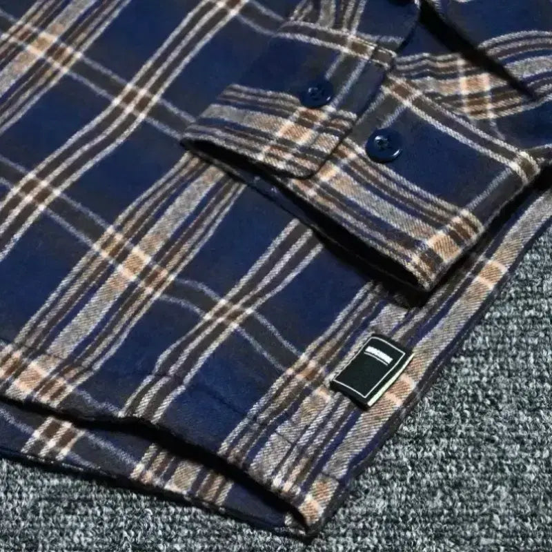 [BUNJANG] BROCHURE WORKNEL Shirt Navy Check (XL) / (XL) BROCHURE 브로슈어 워크넬 셔츠 네이비 체크 SSZ