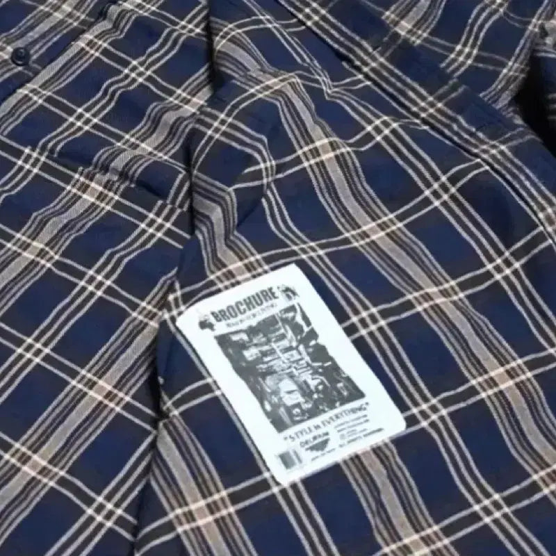 [BUNJANG] BROCHURE WORKNEL Shirt Navy Check (XL) / (XL) BROCHURE 브로슈어 워크넬 셔츠 네이비 체크 SSZ