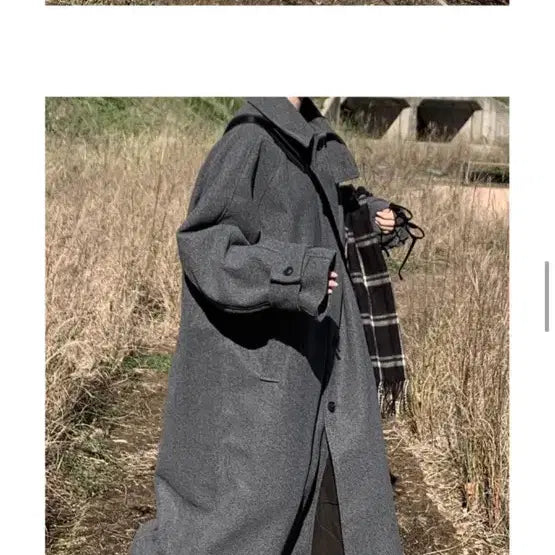 [BUNJANG] High-Quality Oval Maxi Long Coat / 울함유/ 고퀄 오벌 맥시 롱코트