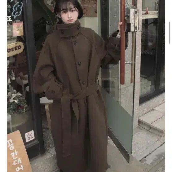 [BUNJANG] High-Quality Oval Maxi Long Coat / 울함유/ 고퀄 오벌 맥시 롱코트