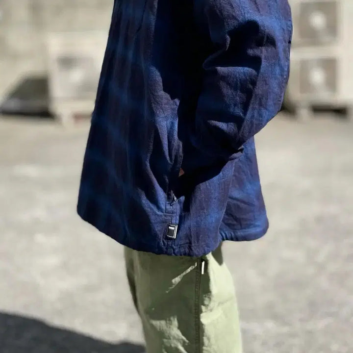 [BUNJANG] BROCHURE WORKNEL Indigo Check Shirt / (XL) BROCHURE 브로슈어 워크넬 셔츠 인디고 체크 SSZ