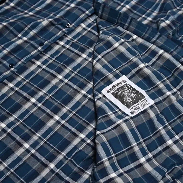 [BUNJANG] BROCHURE WORKNEL Shirt Blue Check (XL) / (XL) BROCHURE 브로슈어 워크넬 셔츠 블루체크 SSZ