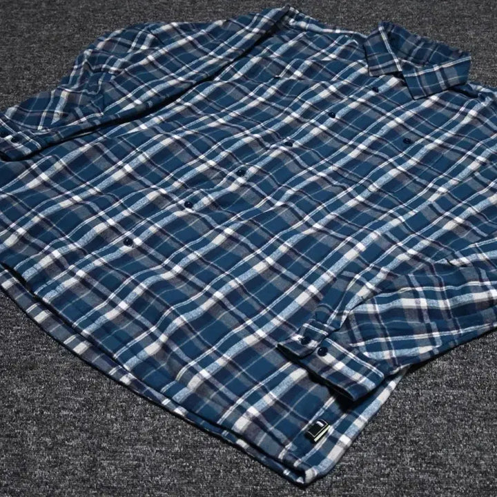[BUNJANG] BROCHURE WORKNEL Shirt Blue Check (XL) / (XL) BROCHURE 브로슈어 워크넬 셔츠 블루체크 SSZ