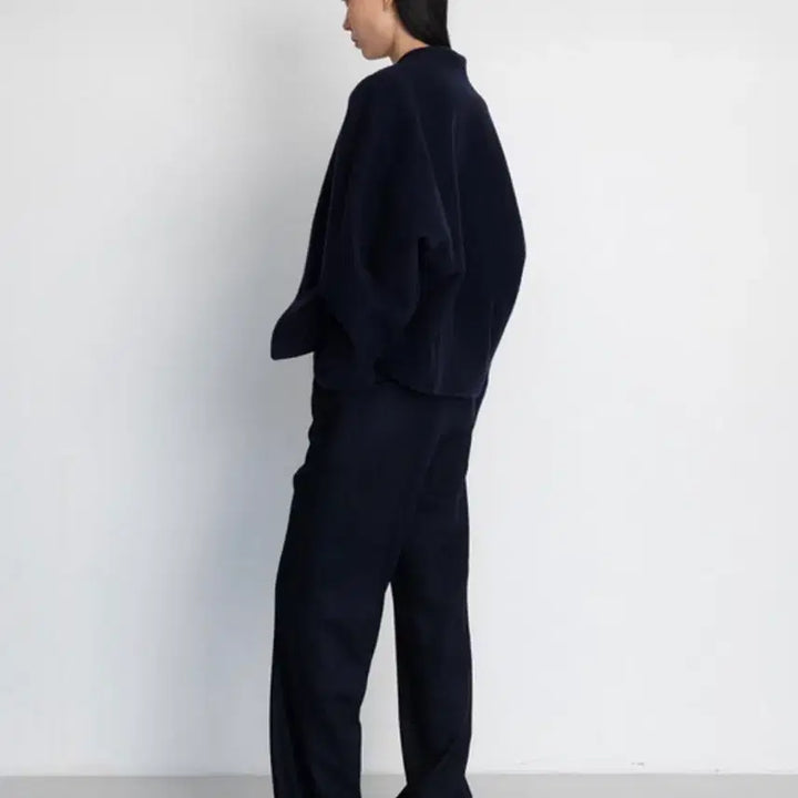 [BUNJANG] 르917 Oblique Line One Jacket Navy / 르917 오블리크 라인원 자켓 네이비