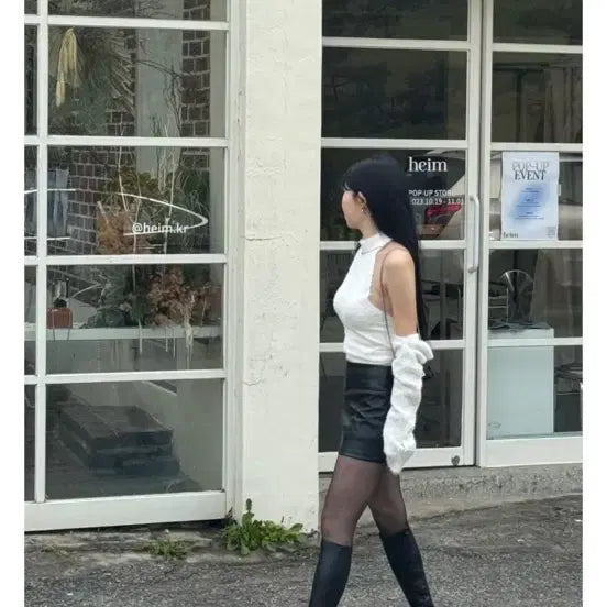 [BUNJANG] Hourglass Long Boots / 아워글라스 쇼핑몰 통굽 롱부츠