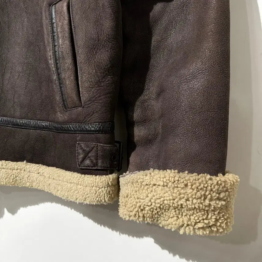 [BUNJANG] Shane Jeans Lambskin Shearling Mouton Bomber Jacket / [105] Shane Jeans 램스킨 시어링 무스탕 봄버 자켓