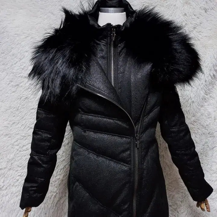 [BUNJANG] Winter Hooded Down Padded Jacket Coat / 오브제 정품 폭스퍼여우털 이태리원단 여성 겨울후드다운패딩점퍼코트88-98