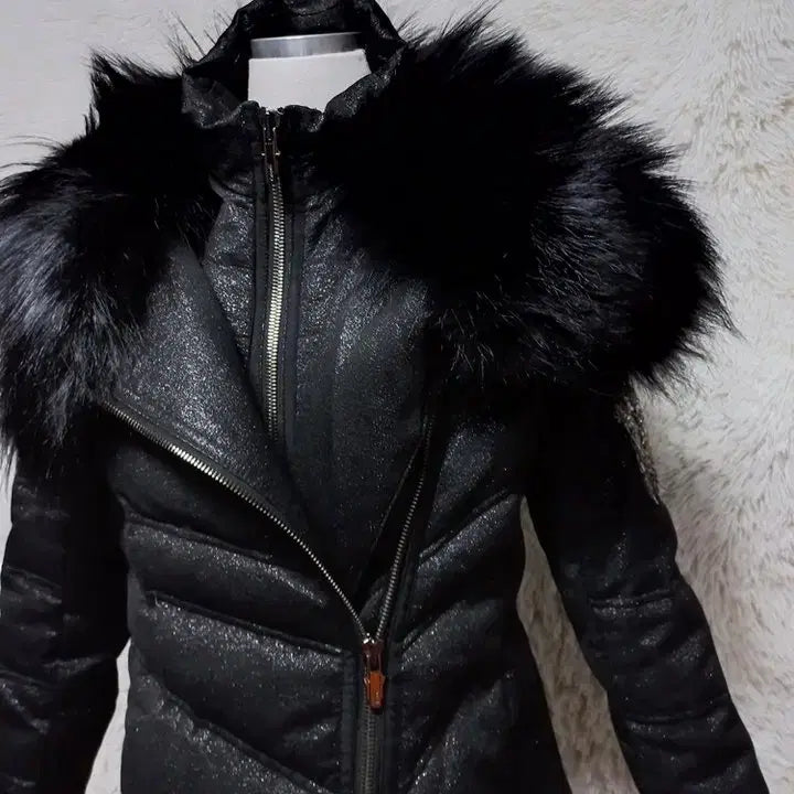 [BUNJANG] Winter Hooded Down Padded Jacket Coat / 오브제 정품 폭스퍼여우털 이태리원단 여성 겨울후드다운패딩점퍼코트88-98