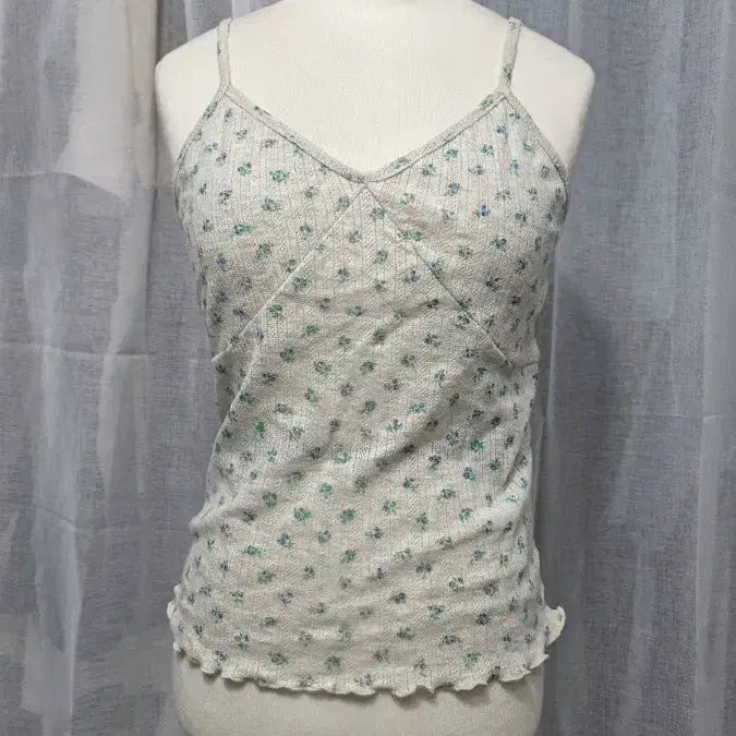 [BUNJANG] Flower Camisole and Cardigan Set / 플라워 나시 가디건 세트 세상품