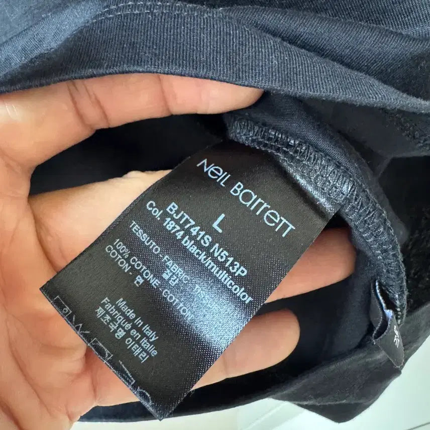 [BUNJANG] Neil Barrett Printing T-shirt Black XL / 닐바렛 프린팅 반팔 티셔츠 블랙 xl