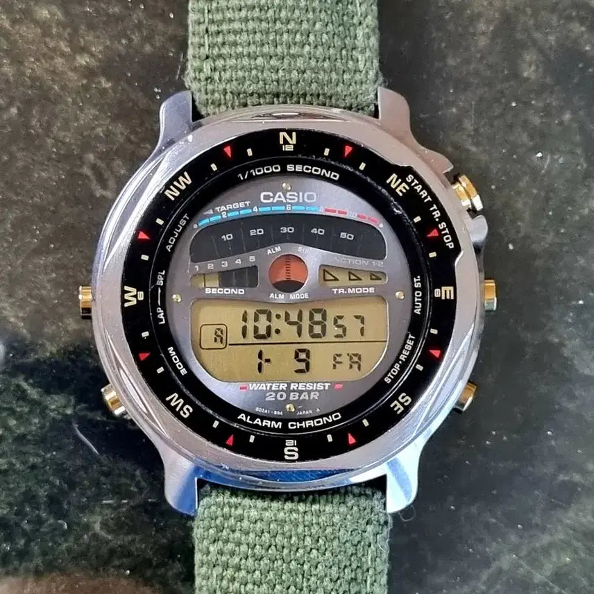 [BUNJANG] Casio STR-2000 Military Watch / 빈티지 미품 90's 파일럿 STR-2000 군사워치 다이버 카시오시계