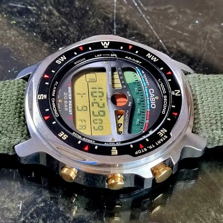 [BUNJANG] Casio STR-2000 Military Watch / 빈티지 미품 90's 파일럿 STR-2000 군사워치 다이버 카시오시계