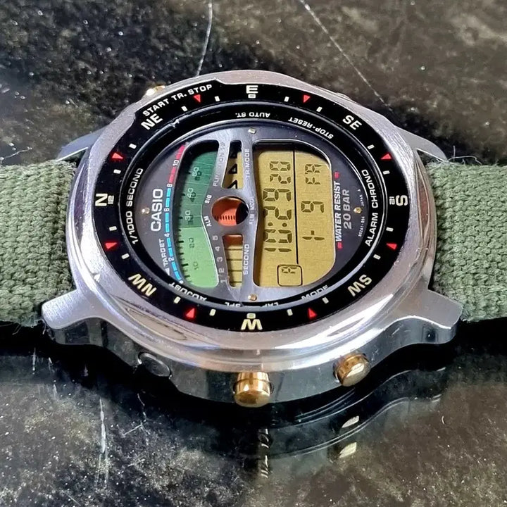 [BUNJANG] Casio STR-2000 Military Watch / 빈티지 미품 90's 파일럿 STR-2000 군사워치 다이버 카시오시계