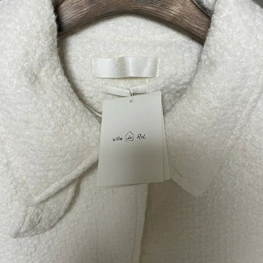 [BUNJANG] Liel Wool Half Coat Ivory / (새상품) 리엘 울 하프코트 하이넥 코트 아이보리