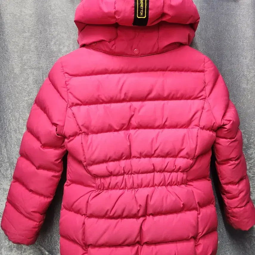 [BUNJANG] Unknown Goose Down Padded Jacket / 베네통 여아 핫핑크 구스다운 패딩